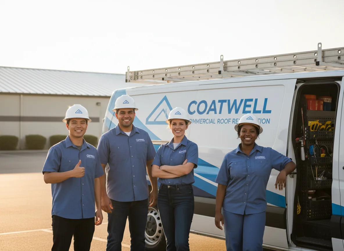 Commercial roof coating company in Spragueville, IA