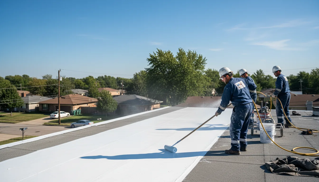 Commercial roof coating in Spragueville, IA near me